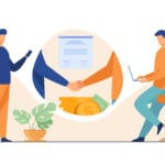 Business partners handshake